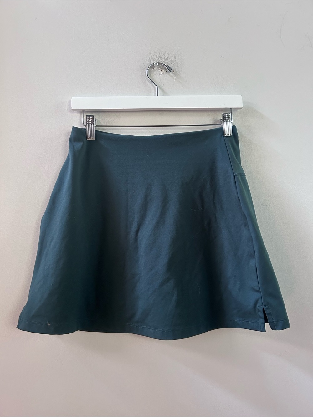 Girlfriend collective dark teal athletic skirt